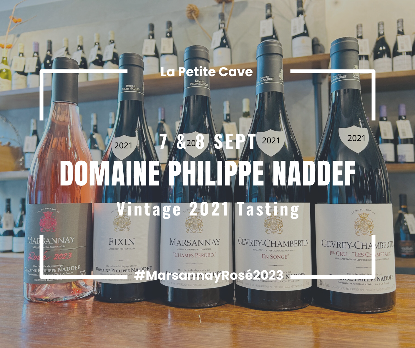 7 & 8 Sept Domaine Philippe Naddef Tasting