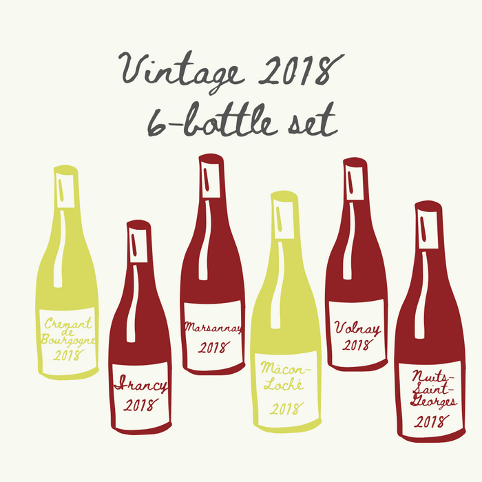 Bourgogne Vintage 2018 6-bottle set 布爾岡2018年份酒6瓶套裝